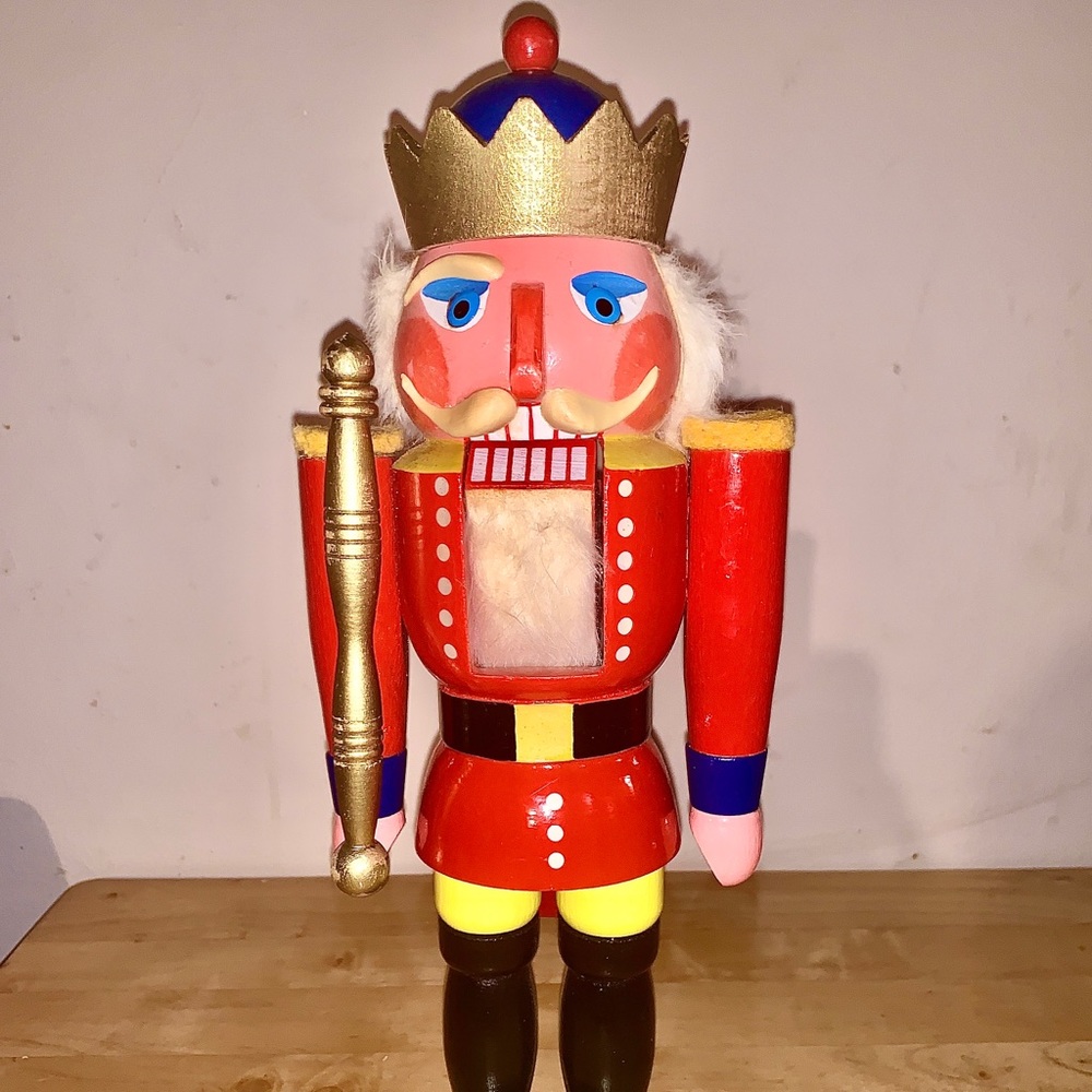 Vintage Erzgebirge Nutcracker 14" w/ Original Box